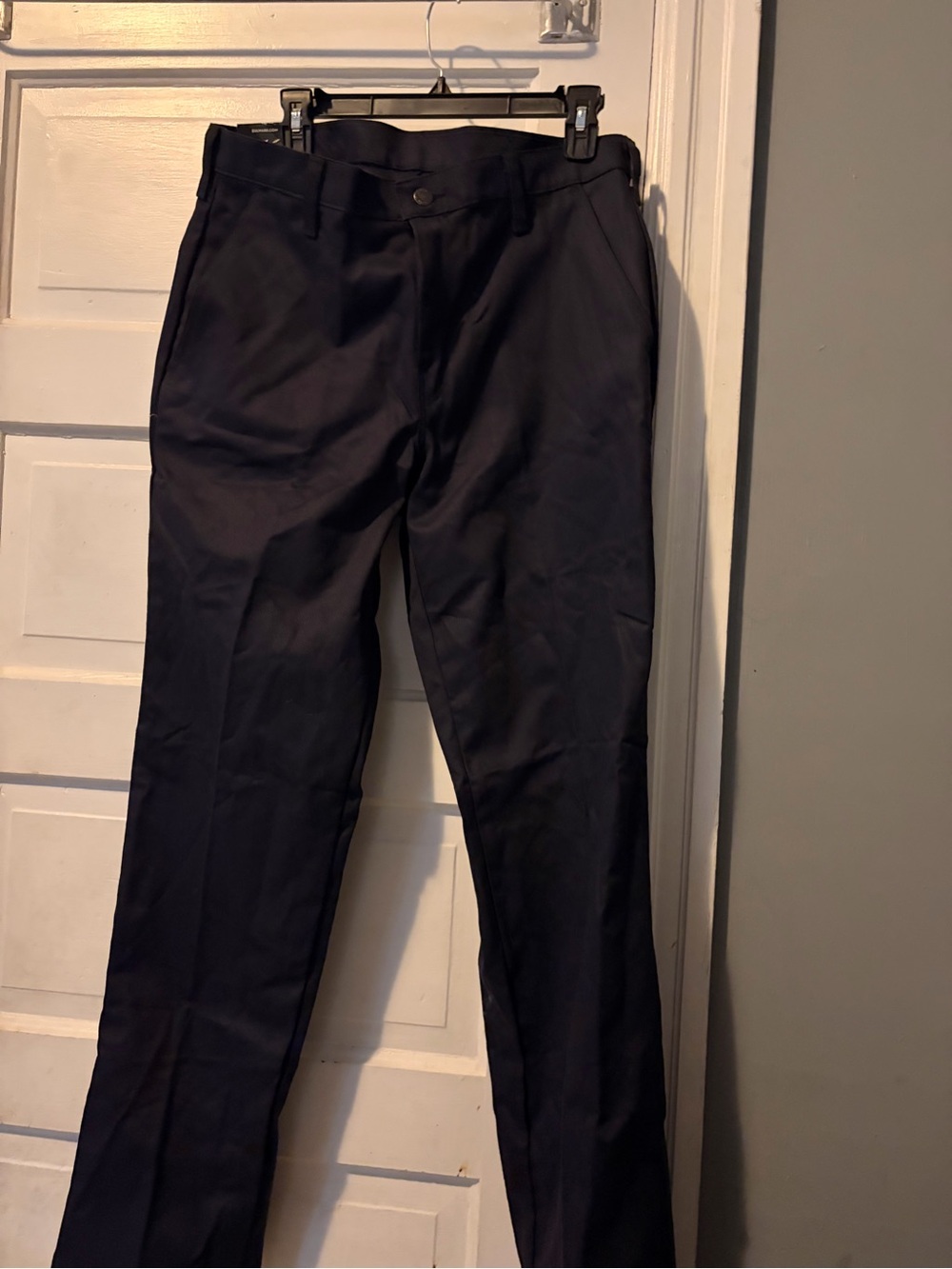 Men's Navy Dress Pants - Tailored Straight Leg